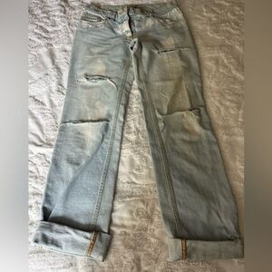 Ladies Dolce & Gabbana Denim Jeans Original Distressed Light Blue Vintage As New